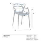 Kit - 16 X Cadeiras Masters Allegra - Azul Petróleo