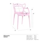 Kit - 16 X Cadeiras Masters Allegra - Rosa