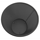 Kit 17 Lixeira Telada Redonda Aço De Lixo Preta Escritorio