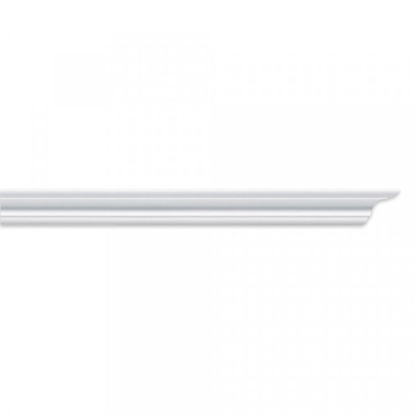 Kit 180m Linear Roda Teto Perfil De Poliestireno C30 Branco