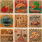Kit 18 Azulejos Decorativos Vintage Food 15x15cm Sofistiq