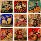 Kit 18 Azulejos Decorativos Vintage Food 15x15cm Sofistiq