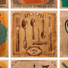 Kit 18 Azulejos Decorativos Vintage Food 15x15cm Sofistiq