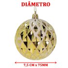 Kit 18 Bolas De Natal Enfeite Árvore De Natal Dourada 75mm