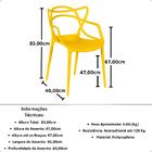 Kit 18 Cadeiras De Jantar Allegra Design Empilhável - Amarelo