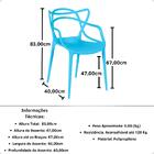 Kit 18 Cadeiras De Jantar Allegra Design Empilhável - Azul