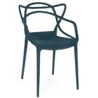 Kit 18 Cadeiras De Jantar Allegra Design Empilhável - Azul Ma