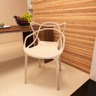 Kit 18 Cadeiras De Jantar Allegra Design Empilhável - Nude