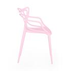 Kit 18 Cadeiras De Jantar Allegra Design Empilhável - Rosa