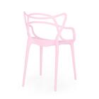 Kit 18 Cadeiras De Jantar Allegra Design Empilhável - Rosa