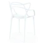 Kit 18 Cadeiras De Jantar Allegra Prática Empilhável - Branco