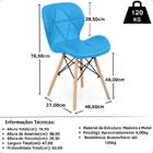 Kit 18 Cadeiras De Jantar Charles Eames Slim Wood Estofada -