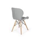 Kit 18 Cadeiras De Jantar Charles Eames Slim Wood Estofada -