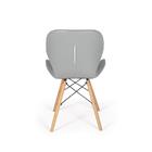 Kit 18 Cadeiras De Jantar Charles Eames Slim Wood Estofada -