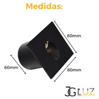 Kit 18 Embutido Led 3w Balizador Parede Quadrado Bco Quente
