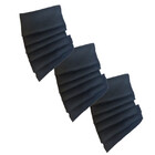 Kit 18 Guardanapos Rafia 38x38 Preto