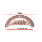 Kit 18 Puxadores Concha Colonial  Puxador Dourado - Rose Trab