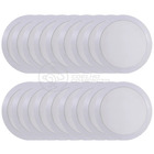 Kit 18 Un - Plafon Painel Led Redondo De Embutir Slim Luz Fri