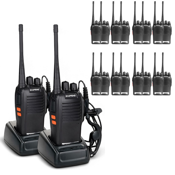 Kit 18 Walkie Talkies Baofeng Bf-777s 16 Canais Alcance 12km