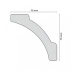 Kit 18m Linear Roda Teto Perfil De Poliestireno A10   Branco