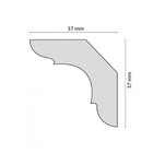 Kit 18m Linear Roda Teto Perfil De Poliestireno C50   Branco