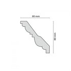 Kit 18m Linear Roda Teto Perfil De Poliestireno Olga   Branco