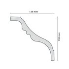 Kit 18m Linear Roda Teto Perfil De Poliestireno Up237   Branco