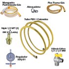 Kit 19m Tubo Pex Gás Multicamadas 16mm + Registro Completo