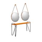 Kit 1 Aparador E 2 Espelhos Denver Carvalho New Naturale