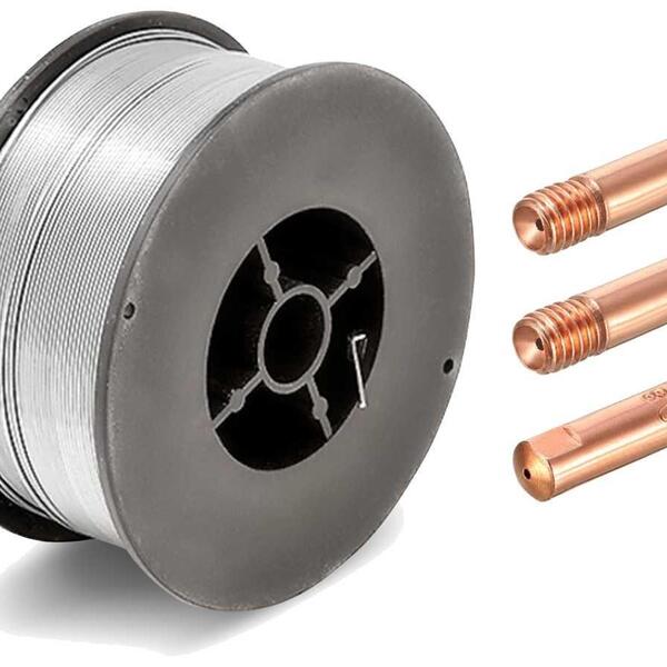 Kit 1 Arame Para Solda Mig Revestido Uso Sem Gás 0,6mm E71t-s