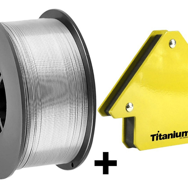 Kit - 1 Arame Para Solda Mig Revestido Uso Sem Gás 0,8mm E71t