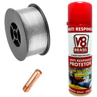 Kit 1 Arame Sem Gás - Galzer + 1 Bicos15ak 0,8mm + 1 Anti Res