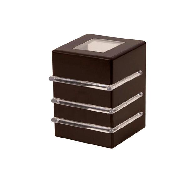 Kit 1 Arandela 3 Aletas 2 Fachos G9 Marrom + 1 Lampada G9