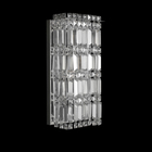 Kit 1 Arandela Retangular Cristal (4573)+ 4 Lâmpadas G9 Inclu