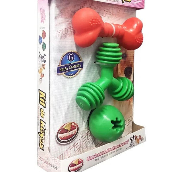 Kit 1 Brinquedos Para Cães Raças Grandes - Cores Sortidas