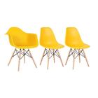 Kit 1 Cadeiras Eames Daw Com Braços + 2 Cadeiras Eiffel Dsw
