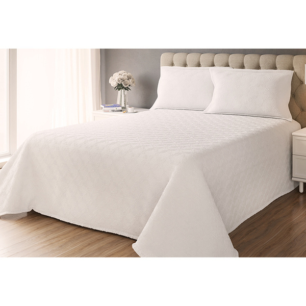 Kit 1 Colcha Casal Queen E 2 Portas Travesseiros Classic - De