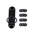 Kit 1 Cremona Cromatizada Preta + 1 Vara Preta Ovalada 1,5m