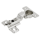 Kit 1 Dobradiça Curva 105° Aço Prata