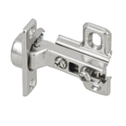 Kit 1 Dobradiça Curva 105° Aço Prata