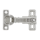 Kit 1 Dobradiça Reta 105° Aço Prata