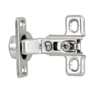 Kit 1 Dobradiça Super Curva 105° Aço Prata