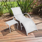 Kit 1 Espreguiçadeira Piscina Fibra Sintética Copacabana Bran