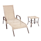 Kit 1 Espreguiçadeira Piscina Reclinável Fibra Sintética Alum