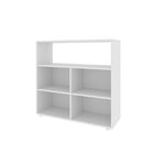 Kit 1 Estante Livreiro 11 Nichos Odelia E 1 Estante Multiuso