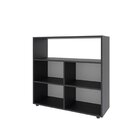 Kit 1 Estante Livreiro 11 Nichos Odelia E 1 Estante Multiuso