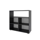 Kit 1 Estante Livreiro 11 Nichos Odelia E 1 Estante Multiuso