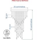 Kit 1 Império Cristal Crilik Pl7203 + 1 Pl7202 Cromado