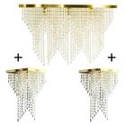 Kit 1 Império Cristal Crilik Pl7204 + 2 Pl7202 Dourado