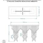 Kit 1 Império Cristal Crilik Pl7204 Cromado C/lamp.
